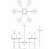 Robert Abbey-Versailles OPQ Nickel Chandelier-Line Drawing