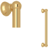 Rohl Shower 18" Grab Bar Italian Brass