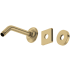Rohl Shower 6-13/16" Wall Mounted Shower Arm and Flange Antique Gold