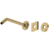 Rohl Shower 8-3/4" Wall Mounted Shower Arm and Flange Antique Gold