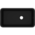 Rohl Allia 34-1/2" Undermount Single Basin Fireclay Kitchen Sink Matte Black