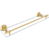Rohl Acqui 24" Brass and Glass Bathroom Shelf Italian Brass