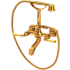 Rohl Palladian Wall Mounted Tub Filler with Built-In Diverter - Includes Hand Shower Italian Brass