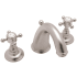 Rohl San Julio 1.2 GPM Widespread Bathroom Faucet with Pop-Up Drain Assembly Satin Nickel