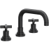 Rohl Lombardia 1.2 GPM Widespread Bathroom Faucet with Pop-Up Drain Assembly Matte Black