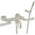 Rohl San Giovanni Wall Mounted Tub Filler with Built-In Diverter - Includes Hand Shower Polished Nickel