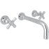 Rohl San Giovanni 1.2 GPM Wall Mounted Widespread Bathroom Faucet Polished Chrome