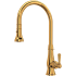 Rohl Patrizia 1.8 GPM Single Hole Pull Down Kitchen Faucet Italian Brass