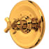 Rohl Palladian Thermostatic Valve Trim Only with Single Cross Handle - Less Rough In Italian Brass