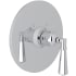 Rohl San Giovanni Thermostatic Valve Trim Only with Single Lever Handle - Less Rough In Polished Chrome