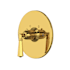 Rohl San Giovanni Thermostatic Valve Trim Only with Single Lever Handle - Less Rough In Unlacquered Brass