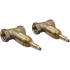 Rohl Italian Bath 1/2" Valves Rough-In For Wall Mount Cross Set N/A