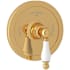 Rohl Arcana Thermostatic Valve Trim Only with Single Lever Handle - Less Rough In Italian Brass