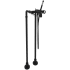 Rohl Campo Floor Mounted Tub Filler with Built-In Diverter - Includes Hand Shower Matte Black