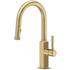 Rohl Apothecary 1.8 GPM Single Hole Pull Down Kitchen Faucet Antique Gold