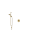 Rohl Apothecary Pressure Balanced Shower System with Hand Shower and Valve Trim Antique Gold