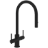 Rohl Pirellone 1.8 GPM Single Hole Pull Down Kitchen Faucet Matte Black