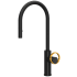 Rohl Eclissi 1.75 GPM Single Hole Pull Down Kitchen Faucet Matte Black / Satin Gold