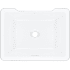 Rohl Eirene 20-3/8" Rectangular Limestone Undermount Bathroom Sink with Overflow White
