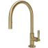 Rohl Graceline 1.8 GPM Single Hole Pull Down Kitchen Faucet Antique Gold