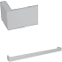 Rohl Quartile 24" Towel Bar Polished Chrome