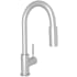 Rohl Lux 1.8 GPM Single Hole Pull Down Bar Faucet Brushed Stainless Steel