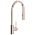 Rohl Lux 1.8 GPM Single Hole Pull Down Kitchen Sink Faucet Brushed Stainless Steel