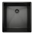 Rohl Forze 18-1/2" Undermount Single Basin Stainless Steel Bar Sink Black Stainless Steel