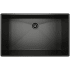 Rohl Forze 31-1/2" Undermount Single Basin Stainless Steel Kitchen Sink Black Stainless Steel