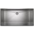 Rohl Forze 37-1/2" Undermount Single Basin Stainless Steel Kitchen Sink Brushed Stainless Steel