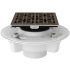 Rohl PVC 2" X 3" Spa Shower Drain Kit with Weave Decorative Cover English Bronze