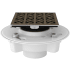 Rohl PVC 2" X 3" Spa Shower Drain Kit with Petal Decorative Cover English Bronze