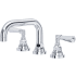 Rohl San Giovanni 1.2 GPM Widespread Bathroom Faucet with Pop-Up Drain Assembly Polished Chrome