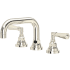 Rohl San Giovanni 1.2 GPM Widespread Bathroom Faucet with Pop-Up Drain Assembly Polished Nickel