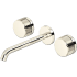 Rohl Amahle 1.2 GPM Wall Mounted Widespread Bathroom Faucet with Wheel Handles Polished Nickel