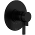 Rohl Lombardia Three Independent Function Thermostatic Valve Trim Only with Single Lever Handle, Integrated Diverter, and Volume Control - Less Rough In Matte Black