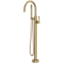 Rohl Graceline Floor Mounted Tub Filler with Built-In Diverter - Includes Hand Shower Antique Gold