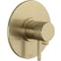 Rohl Tenerife Two Independent Function Thermostatic Valve Trim Only with Single Lever Handle, Integrated Diverter, and Volume Control - Less Rough In Antique Gold