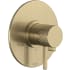 Rohl Tenerife Three Independent, Two Shared Function Thermostatic Valve Trim Only with Single Lever Handle, Integrated Diverter, and Volume Control - Less Rough In Antique Gold