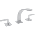 Rohl Wave 1.2 GPM Widespread Bathroom Faucet with Pop-Up Drain Assembly Polished Chrome