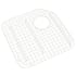 Rohl Allia 16-13/16" L x 16-13/16" W Stainless Steel Basin Rack with Rubber Feet Biscuit