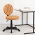 Roseto Basketball 23"W Adjustable Youth Swivel Armless Office Desk Chair N/A