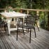 Roseto Candida 20" Wide Aluminum Dining Chair Black