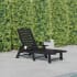 Roseto Jean 35" Wide Polyethylene Chaise Chair Black