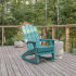 Roseto Jean 30" Wide Polyethylene Rocking Chair Blue