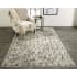 Roseto Chain 2-1/4' x 3' Cotton and Jute Farmhouse Trellis Rectangle Throw Rug From the Bella Collection Sand / Charcoal
