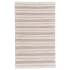 Roseto Glennview Pass 5' x 8' Polyester Hand Woven Nautical Stripe Indoor/Outdoor Rectangular Area Rug Portobello Bisque
