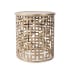 Roseto Timavus 17" Diameter Aluminum End Table Gold