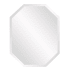 Roseto Octagonal 22" W x 28" H Geometric Frameless Bathroom Mirror N/A