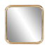 Roseto Ganaris 16-1/2" W x 16-1/2" H Square Framed Bathroom Mirror Bright Gold